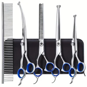 7PCS/SET Stainless Steel Dog Grooming Scissors Set