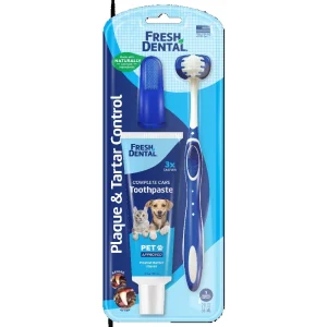 Fresh Dental Toothpaste, Toothbrush for Dogs Cats