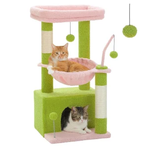 4-in-1 Cactus Cat Tree, Scratching Post and Toys