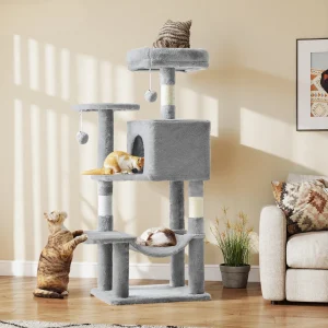 JHK 44In Cat Tree Tall Multi-Cat Climbing Tower